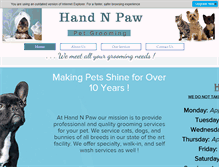 Tablet Screenshot of handnpaw.net